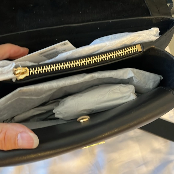 NWT MICHAEL KORS CECE MEDIUM BLACK CHAIN SHOULDER BAG - Picture 8 of 13